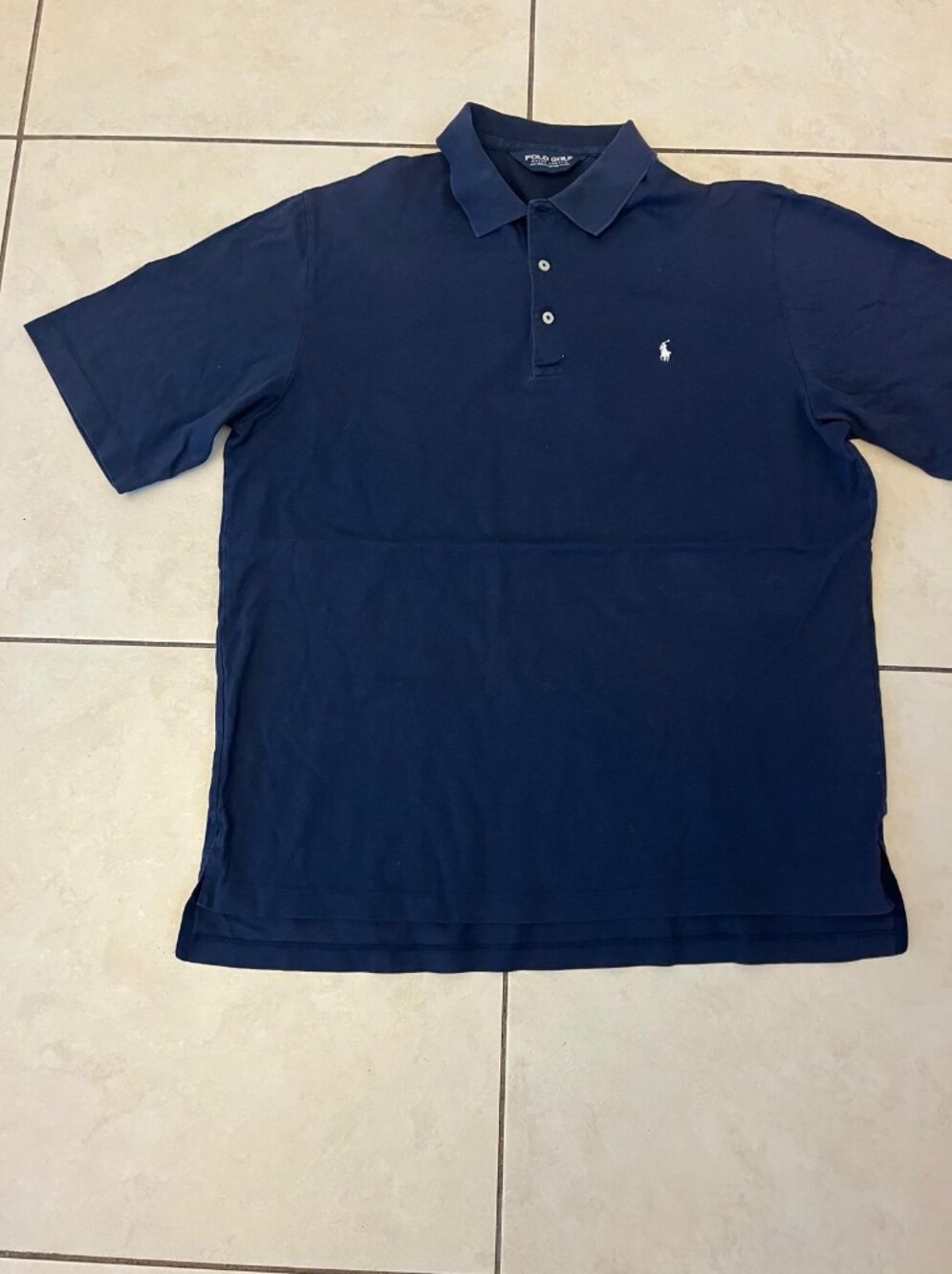 Ralph Lauren Men’s Dark Navy Polo with Embroidered Pony,used